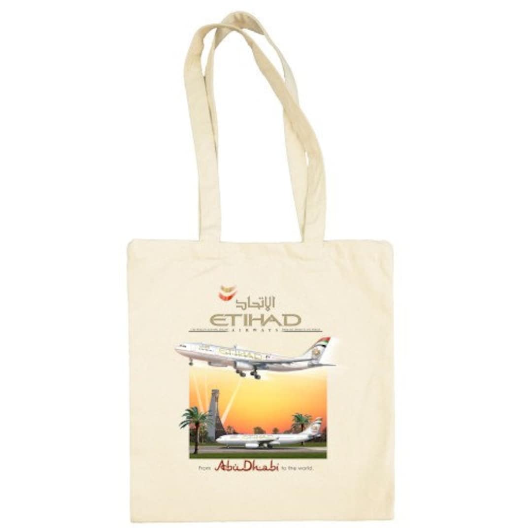 Etihad Airways Airbus A330 Cotton Shopper/tote Bag Etsy