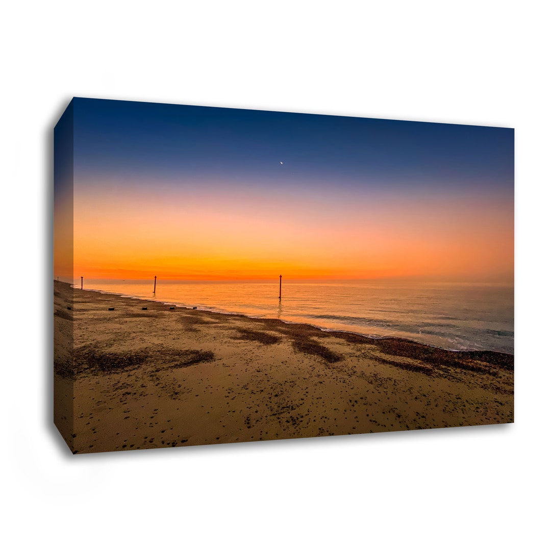 Felixstowe Sunrise Photography Print, Canvas Wall Art Pictures