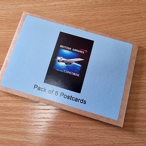 Cartes postales Concorde - Lot de 6