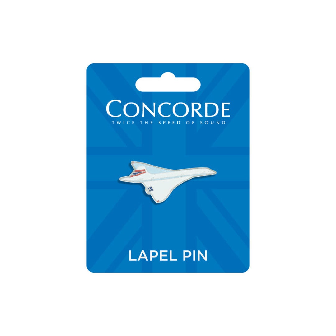 Concorde Shaped Metal Enamel Lapel Pin - Etsy
