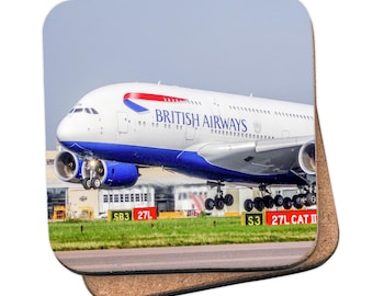 British Airways Boeing 747 G-CIVO Tail Cut Luggage Tag Keychain