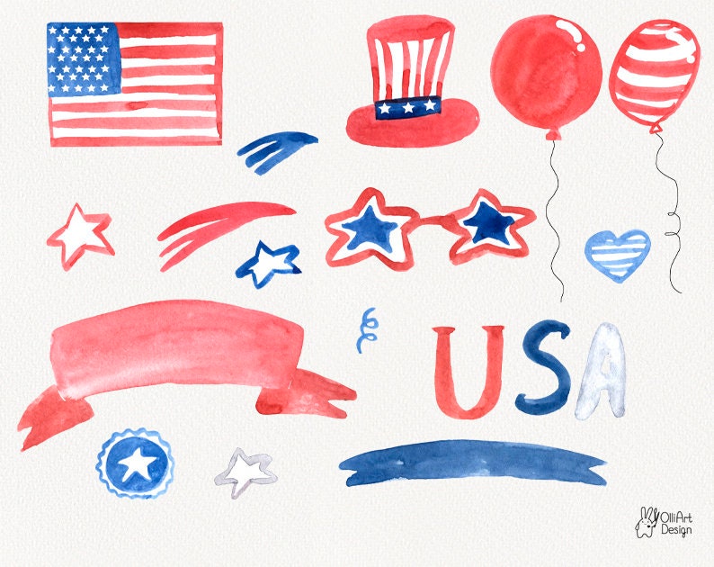 Memorial day. 4th of July png Independence day clipart