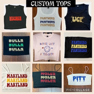 Custom College Tops