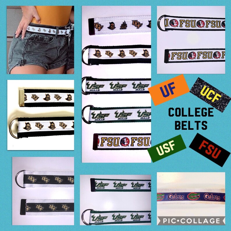 College belts Etsy
