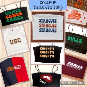 Custom College Tailgate Tops