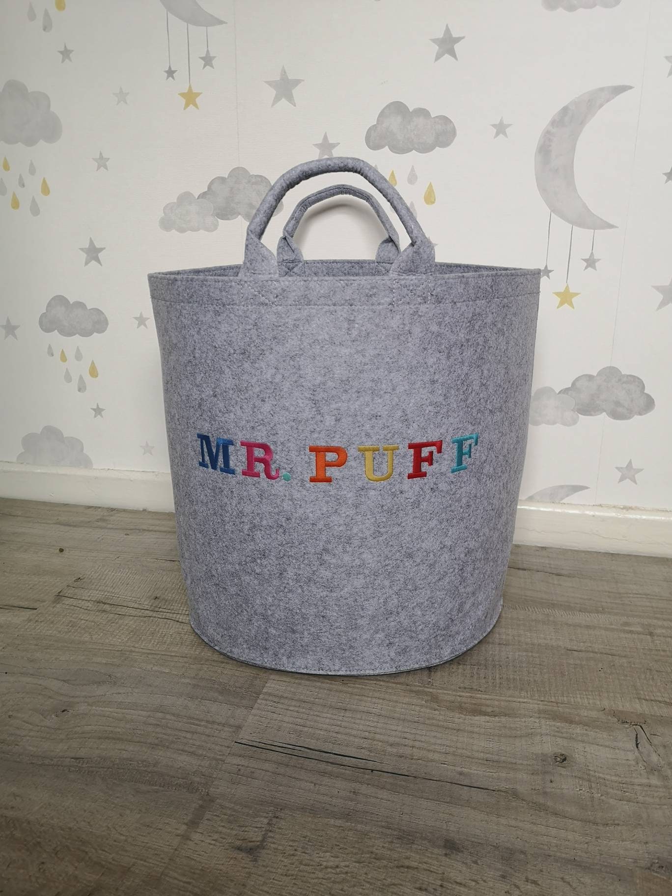 Personalised Felt Trug Storage Bag/toy Storage Bag/pet Toy Etsy