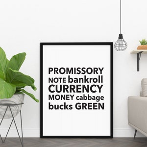 Belofte, afdrukbaar wanddecor, minimalistische prints, inspirerende citaten, downloadbare prints, woondecoratie, kantoorinrichting