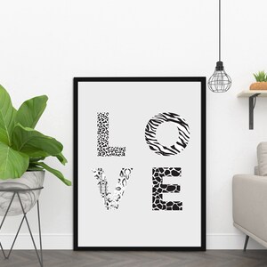 Love, Printable Wall Decor, Minimalist Prints, Inspirational Quotes, Downloadable Prints, Home Decor, Office Décor