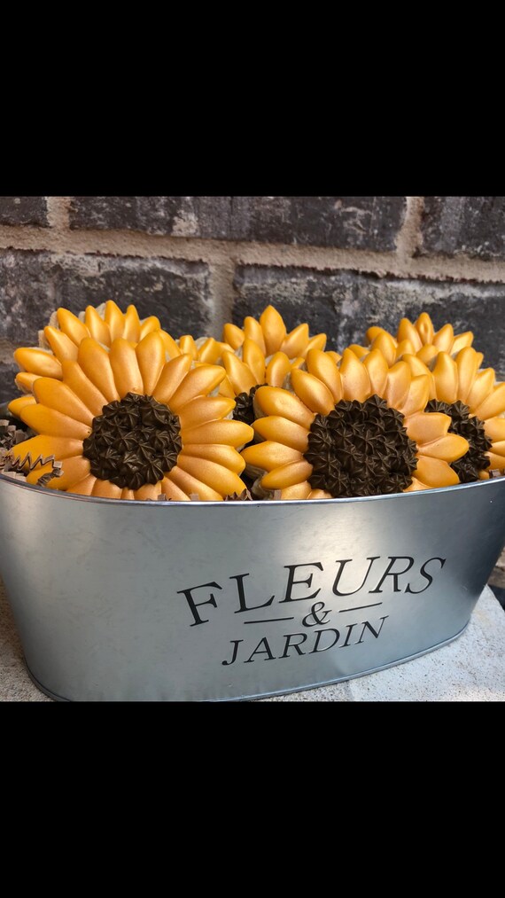 Sunflower Gift Basket/ Cookie Gift Set Etsy