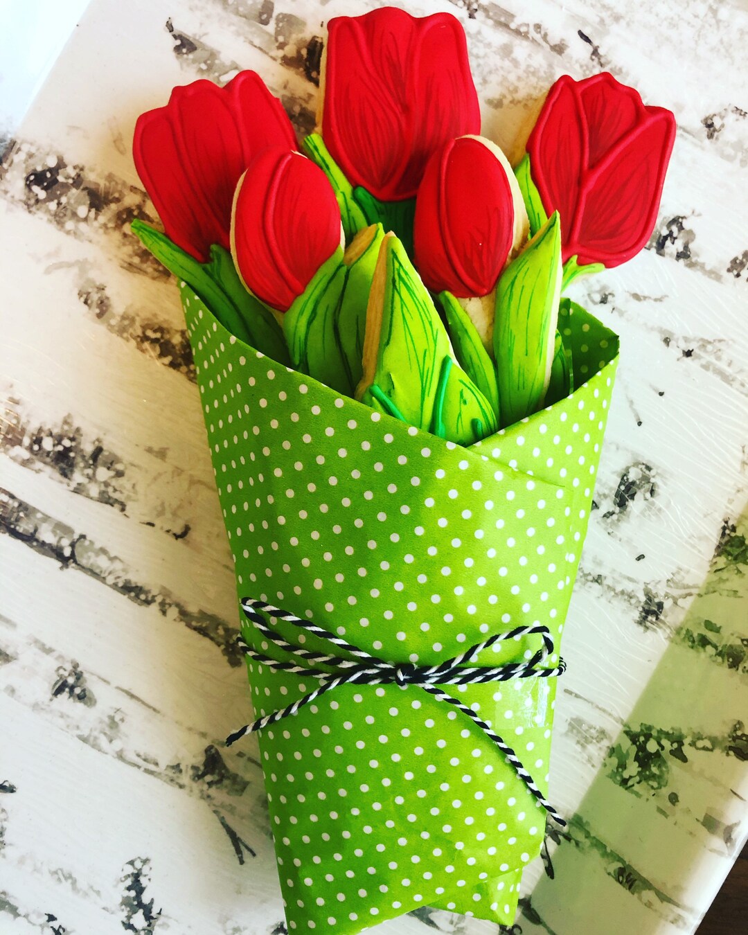 Tulip Cookie Bouquet Etsy