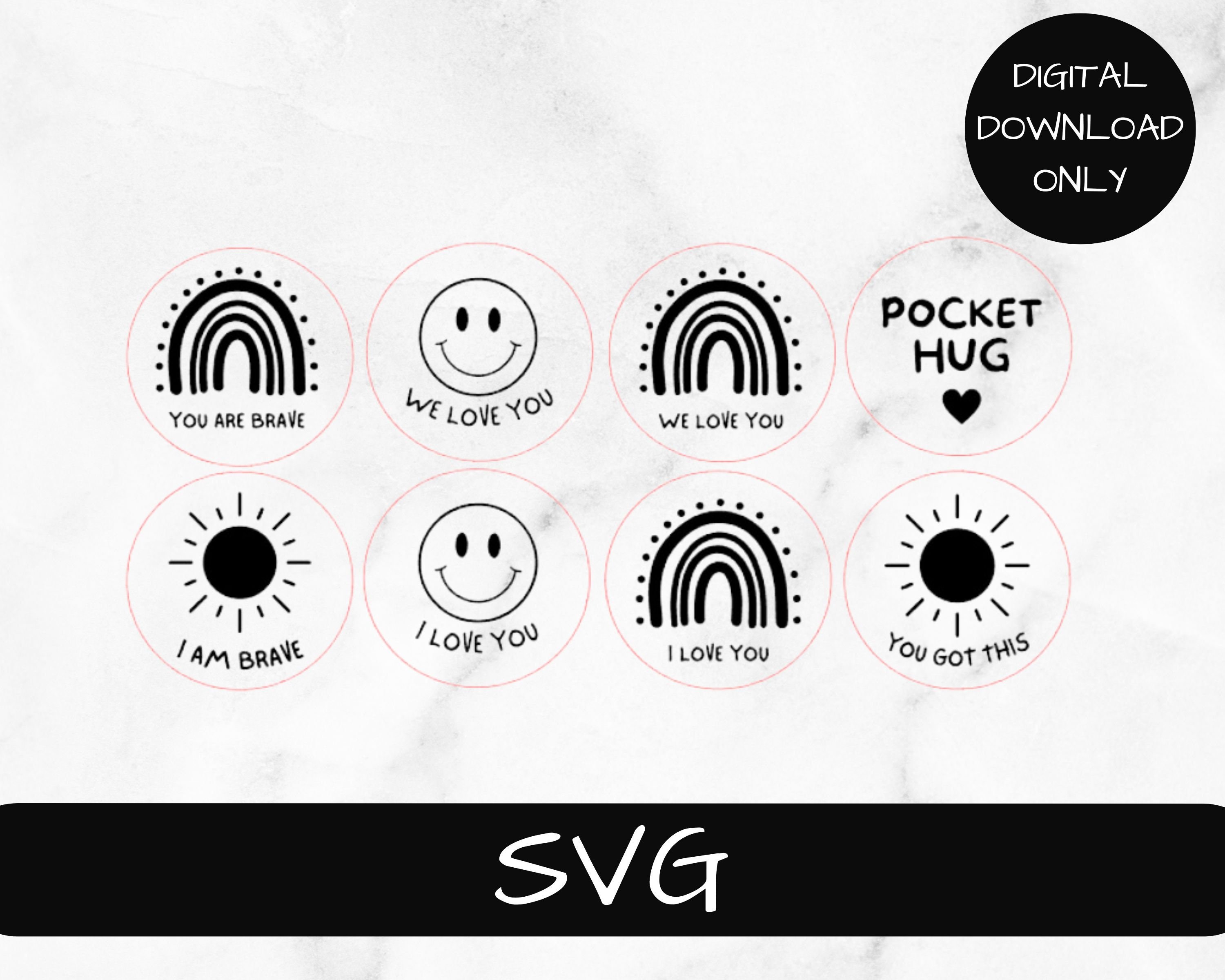 DIGITAL DOWNLOAD First Day of School Pocket Hug Pocket Hug Etsy