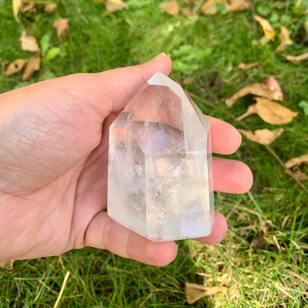 Clear Quartz Polished Point, Raw Clear Quartz Stone, Stone Point, Crystal Point, Power Point, Healing Crystal, Natural Clear Quartz