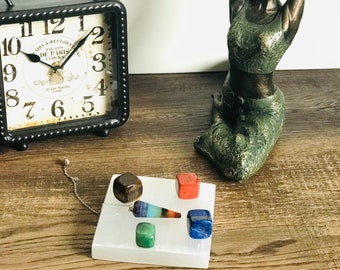 Placa de selenita, placa de carga de sélénita, limpieza de cristales, placa de selenita, carga de cristales curativos, Día de la Madre