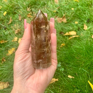LARGE SMOKY QUARTZ, Smoky Quartz Point, Natural Grounding And Balancing Healing Smoky Quartz Point, Rough Meditation Quartz