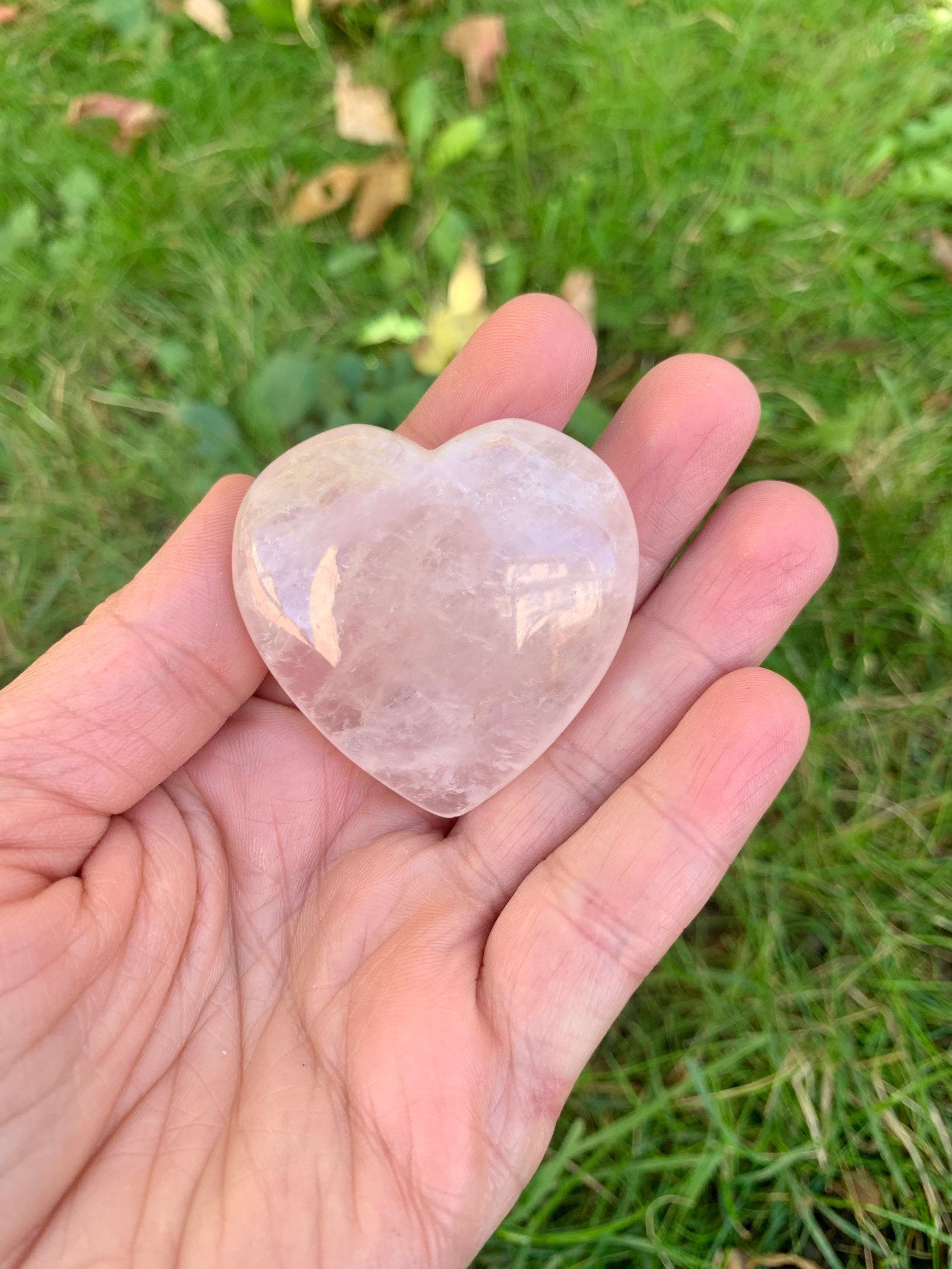 Rose Quartz Hearts, Pocket Crystals,January Birthstone, Ethically Sourced, Healing Love Stone, Pink Crystal
