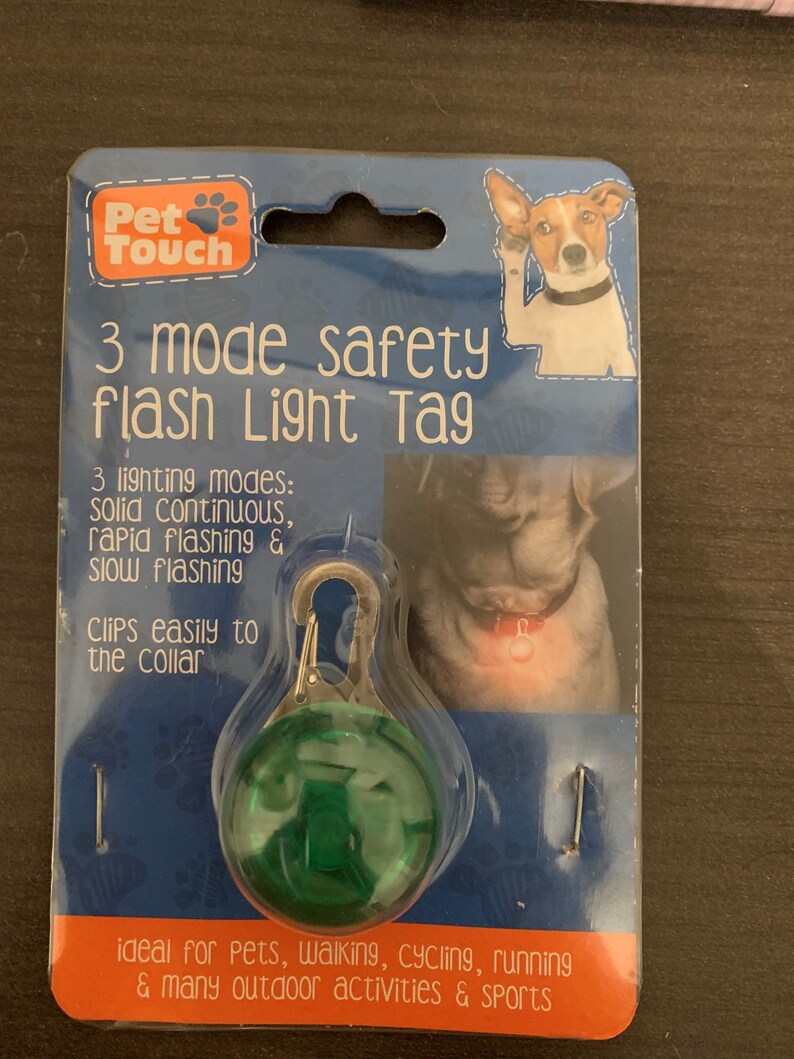 flashing dog tag