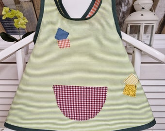 Swedish apron, size. 86, cheeky brat, apron dress, Swedish apron, carnival costume,