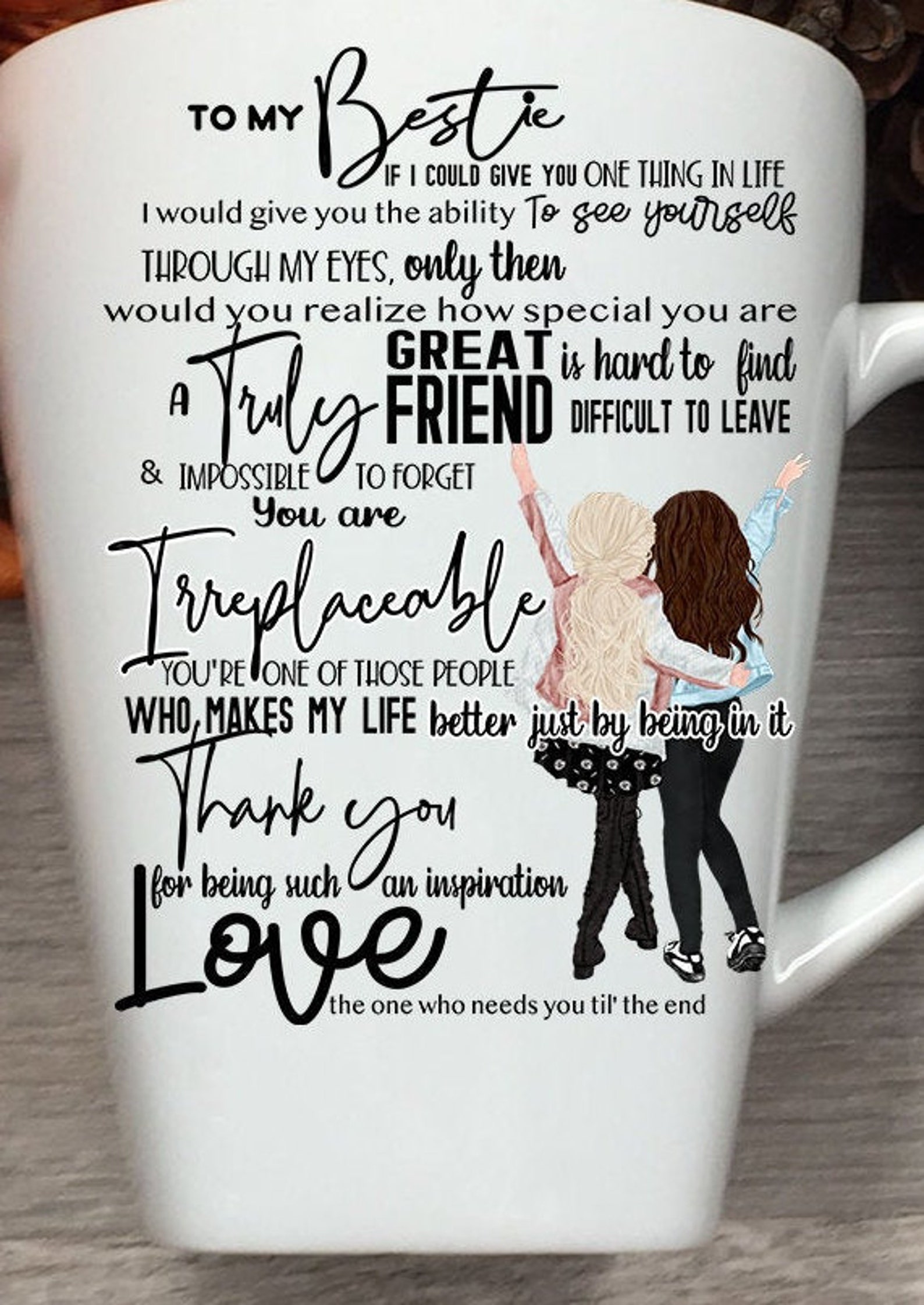 Best friend coffee cup Customizable Etsy