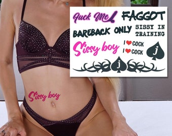 Faggot/Sissy Tattoo Set