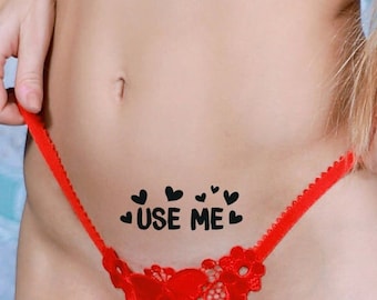 2x Use Me Temporary Tattoo