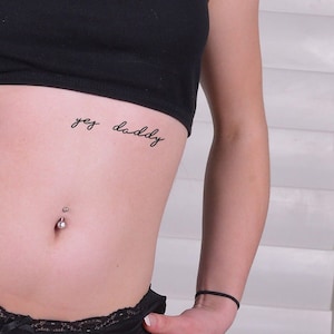 2 Yes Daddy Temporary Tattoos