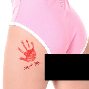 2 Spank Me Temporary Tattoos