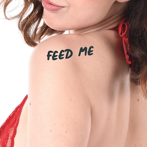 2x Feed Me Temporary Tattoos
