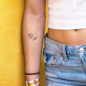 2 Around the World Temporary Tattoos