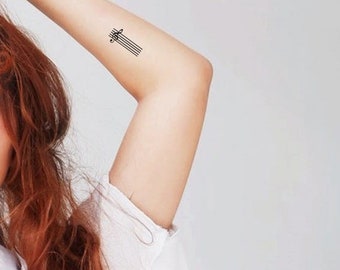 7 Tatuajes temporales del conjunto de música