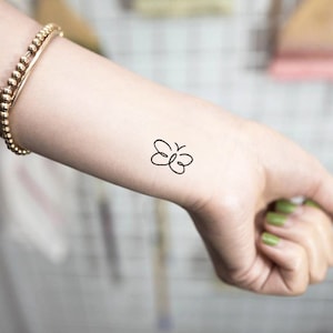 4 Butterfly Temporary Tattoos