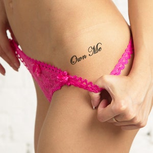 2 Own Me Temporary Tattoos