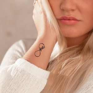 6 Infinity Temporary Tattoos
