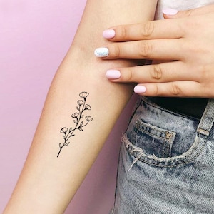 2 Lavender Temporary Tattoos