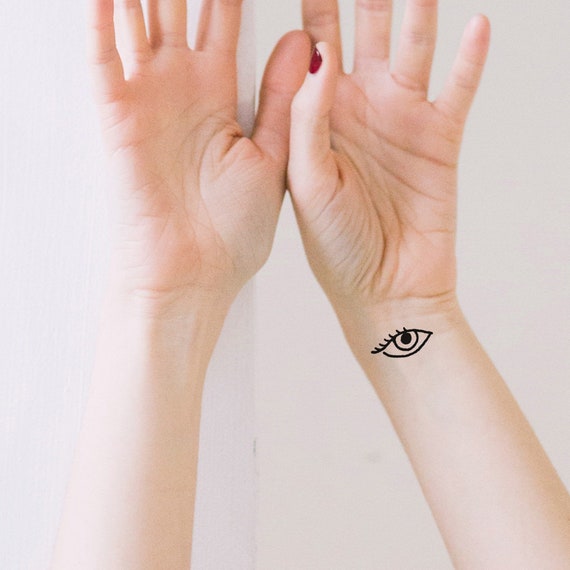 Temporary Tattoo For Girls Men Women 3D Evil Eyes Sticker Size 19x12CM   1PC  Amazonin Beauty