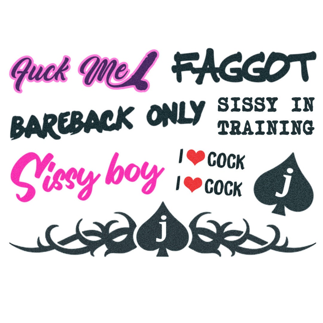 Faggot/sissy Tattoo image