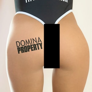 2x Domina Property Temporary Tattoos