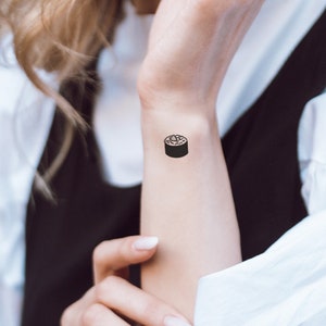 6 Maki Roll Temporary Tattoos