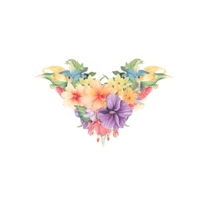 Floral Pubic Temporary Tattoo