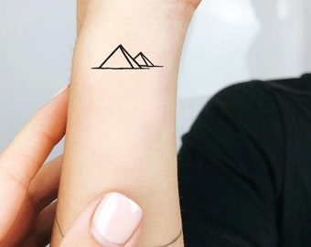 4 Pyramids Temporary Tattoos