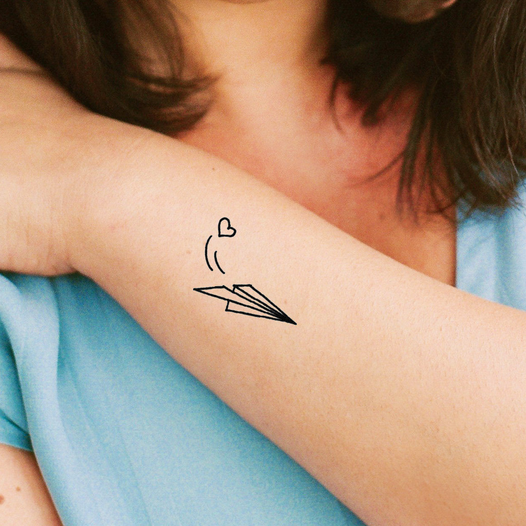 Paper Airplane Tattoos  Nearly Endless Possibilities and Meanings