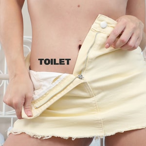 2 Toilet Temporary Tattoo