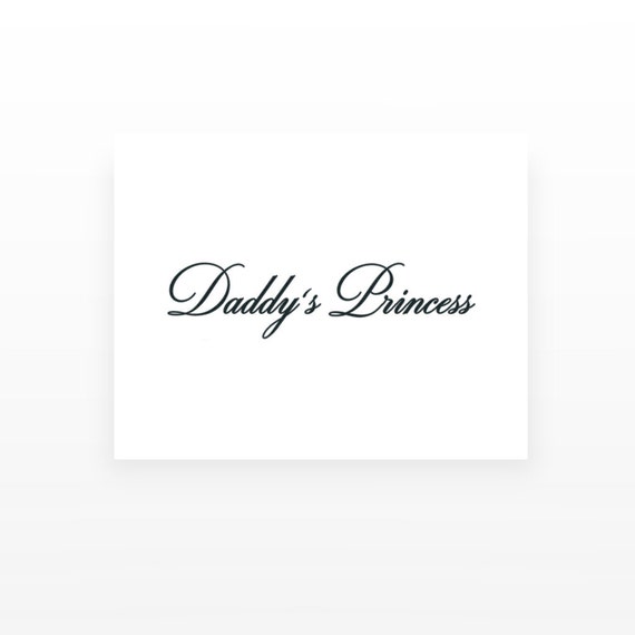 2 Daddy's Princess Temporary Tattoo - Etsy