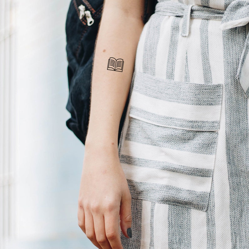 4 Book Temporary Tattoos | Etsy