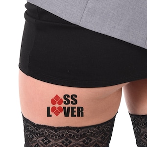 2 Ass Lover Temporary Tattoos