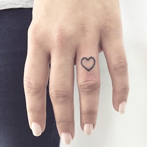 12 Heart Temporary Tattoos