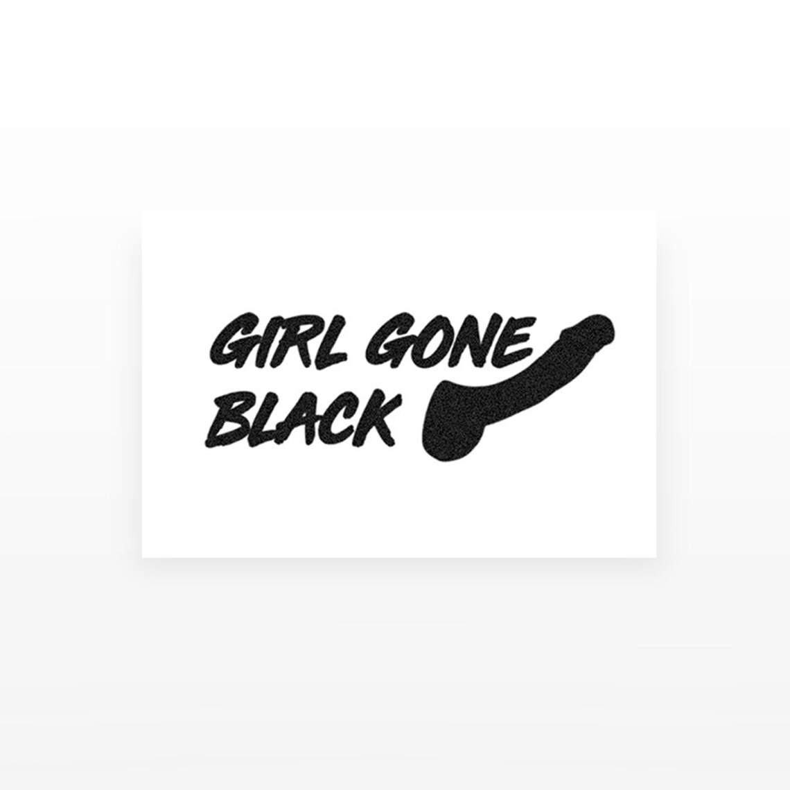2x Girl Gone Black Temporary Tattoo Etsy