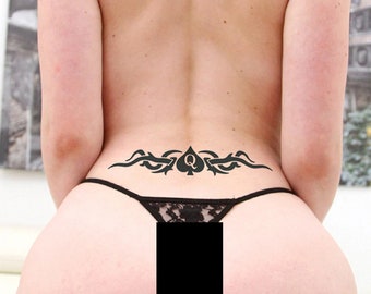 Queen of Spades Lower Back Tattoo
