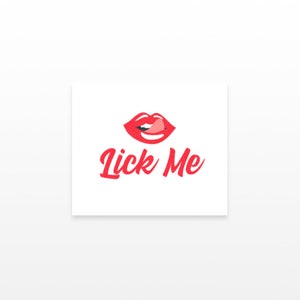 2 Lick Me Temporary Tattoos