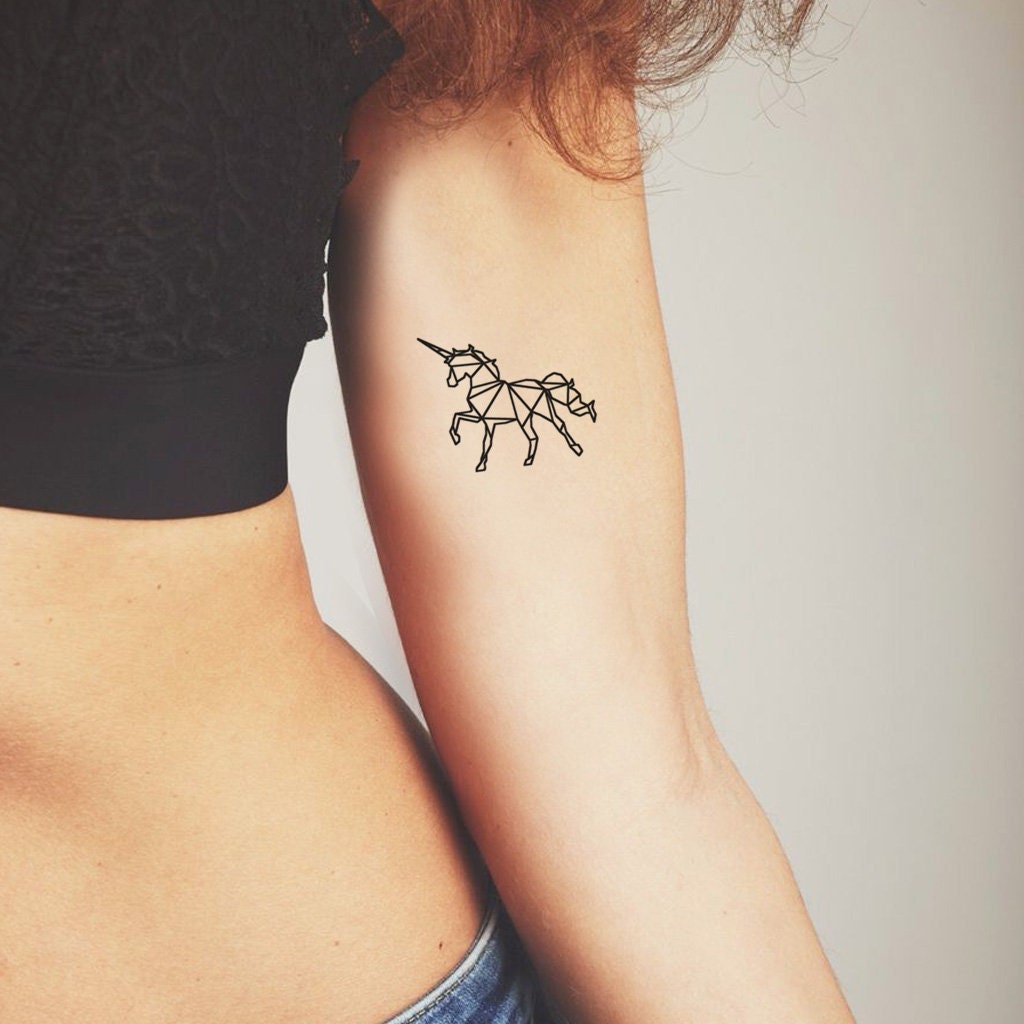 Tatuaggi Temporanei Unicorno Per Bambine - 8 Adesivi Colorati E Sicuri - Divertimento Assicurato! - Foto 5