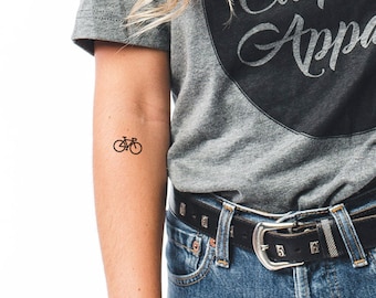 6 Fahrrad Temporäre Tattoos